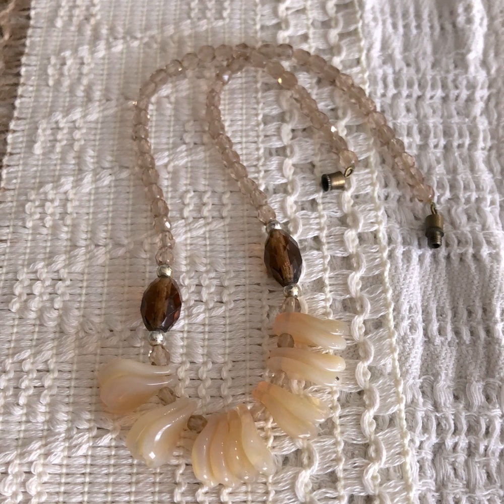 Antique crystal necklace